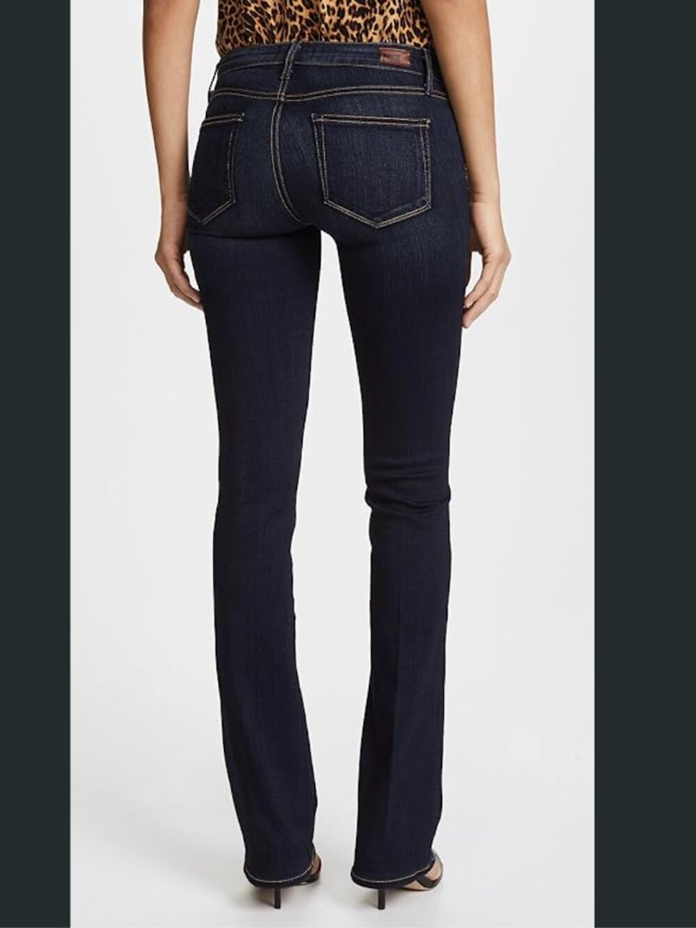 PAIGE Manhattan Armstrong Dark Wash Mid Rise Bootcut Jeans 32" Inseam Size 26 - Picture 2 of 11